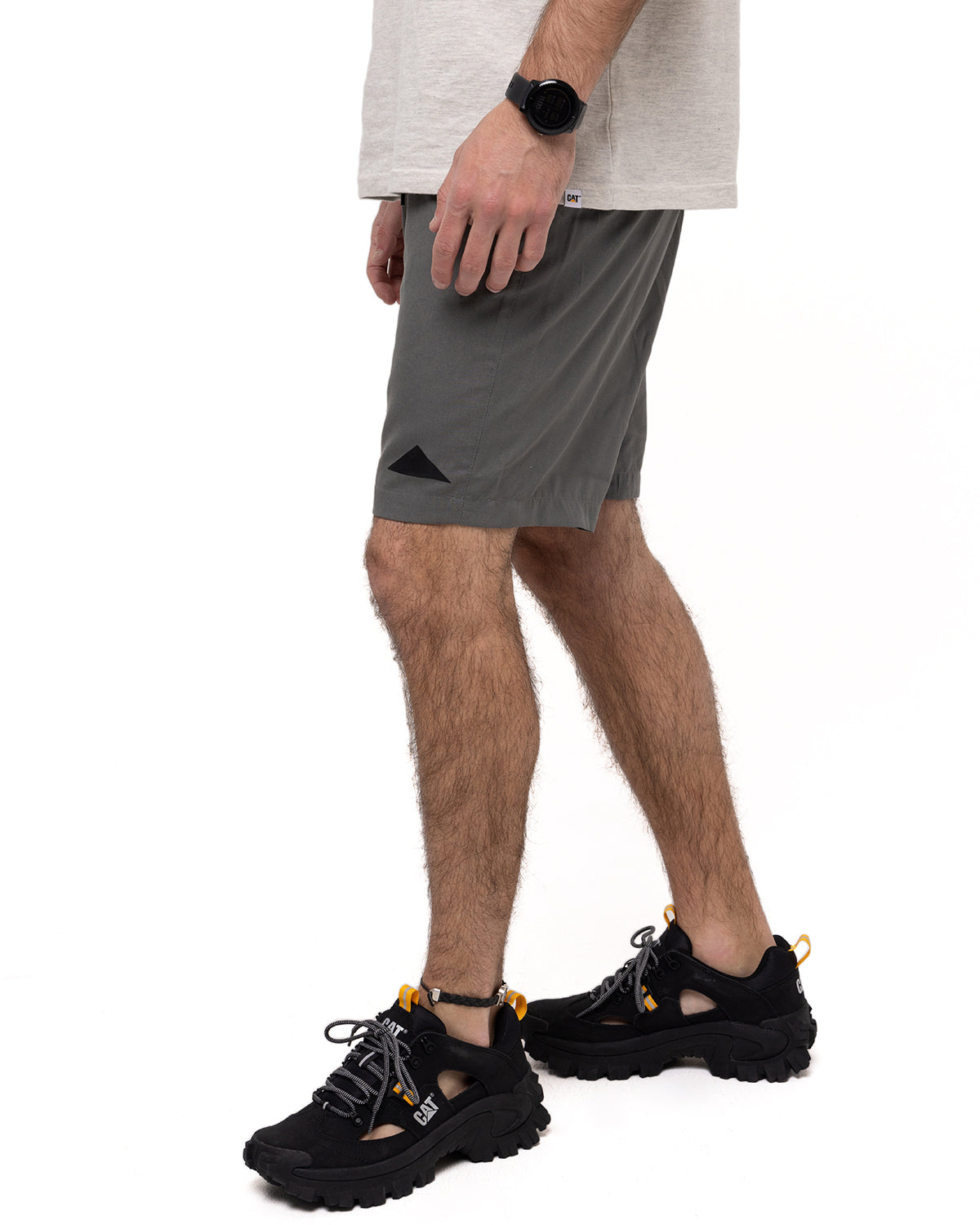 Short Foundation Swim Trun Para Hombre Color Gris-2