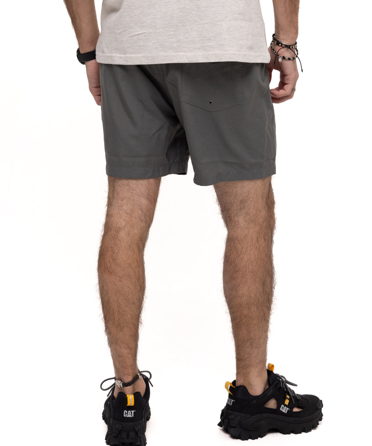 Short Foundation Swim Trun Para Hombre Color Gris-3