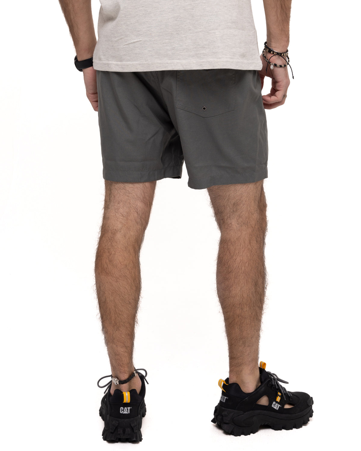 Short Foundation Swim Trun Para Hombre Color Gris-3