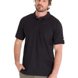 Polo Cat Logo Jersey Polo Para Hombre Color Negro-1