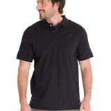 Polo Cat Logo Jersey Polo Para Hombre Color Negro-2