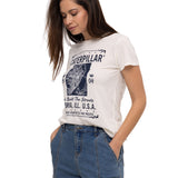 Camiseta W We Built The Stree Para Mujer Color Beige-2
