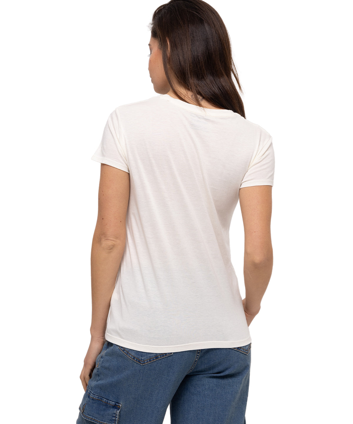 Camiseta W We Built The Stree Para Mujer Color Beige-4