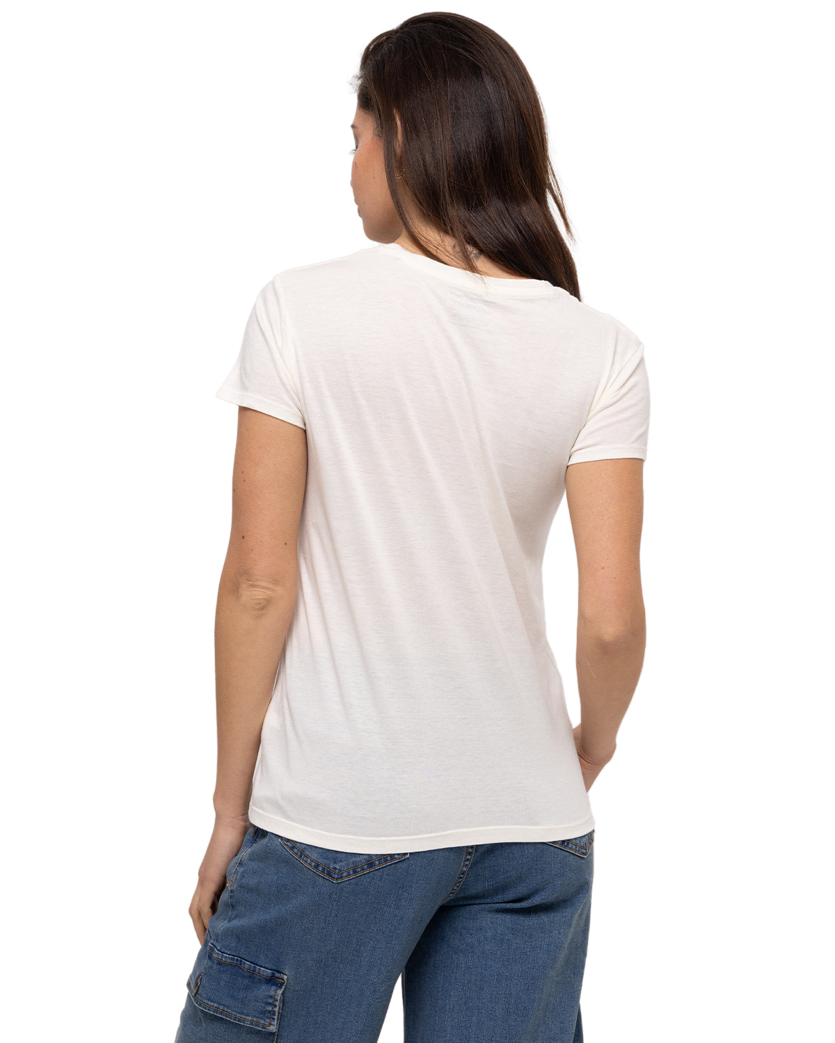 Camiseta W We Built The Stree Para Mujer Color Beige-4