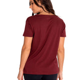Camiseta Caterpillar Script V Para Mujer Color Rojo-2
