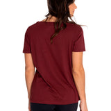 Camiseta Caterpillar Script V Para Mujer Color Rojo-3