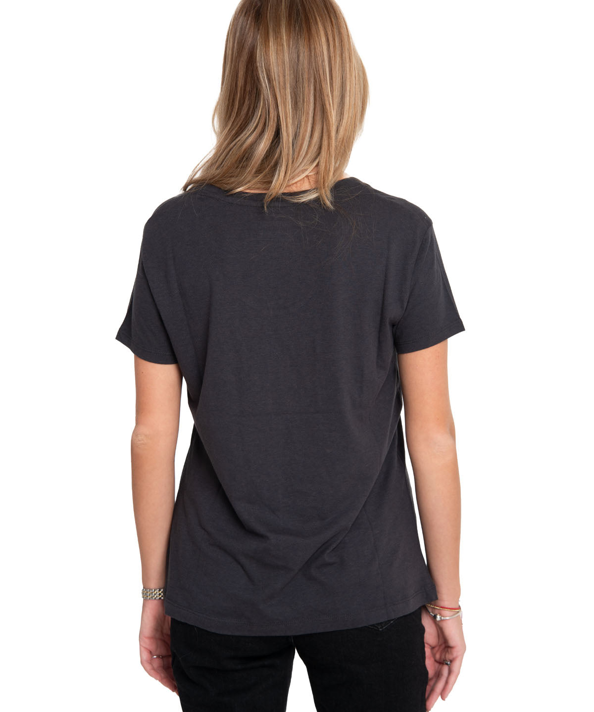 Camiseta Caterpillar Script V Para Mujer Color Negro-3