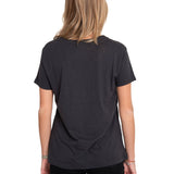 Camiseta Caterpillar Script V Para Mujer Color Negro-3