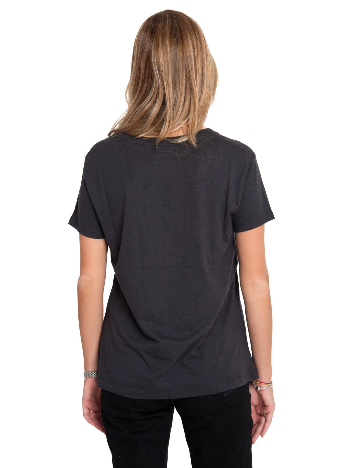 Camiseta Caterpillar Script V Para Mujer Color Negro-3