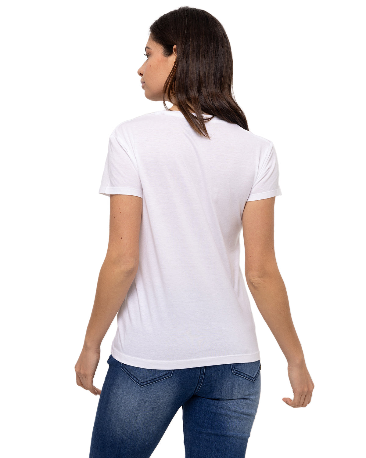 Camiseta Caterpillar Script V Para Mujer Color Blanco-4