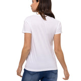 Camiseta Caterpillar Script V Para Mujer Color Blanco-4