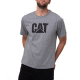 Camiseta Cat Logo Tee Hombre Color Gris-1