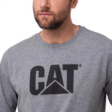 Camiseta Cat Logo Tee Hombre Color Gris-3