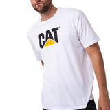 Camisetas  Cat Logo Tee Para Hombre Color Blanco-1