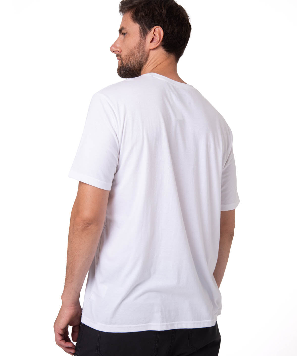 Camisetas  Cat Logo Tee Para Hombre Color Blanco-2