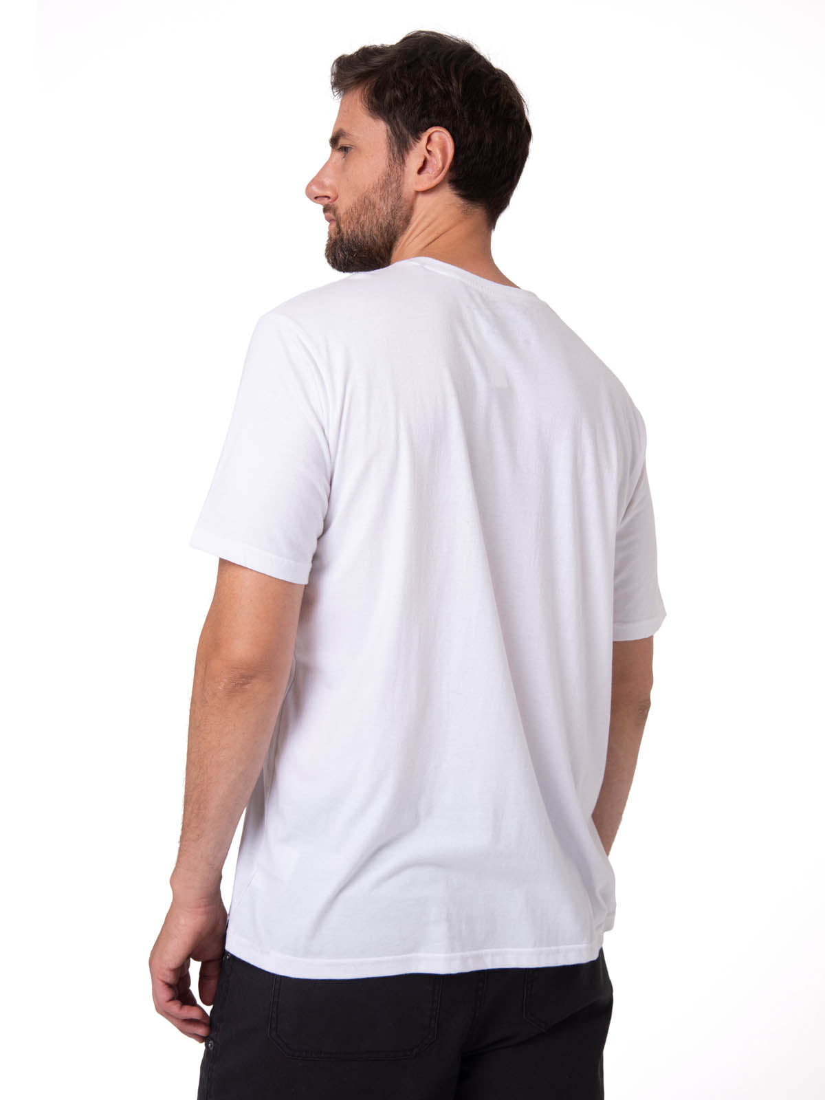 Camisetas  Cat Logo Tee Para Hombre Color Blanco-2