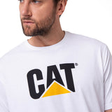 Camisetas  Cat Logo Tee Para Hombre Color Blanco-3