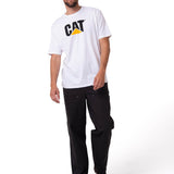 Camisetas  Cat Logo Tee Para Hombre Color Blanco-4