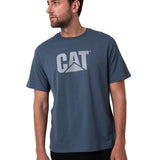 Camiseta Cat Logo Tee Hombre Color Azul-1