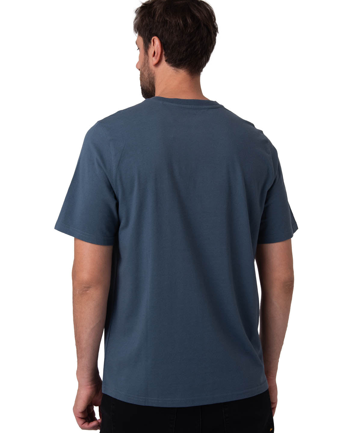 Camiseta Cat Logo Tee Hombre Color Azul-2