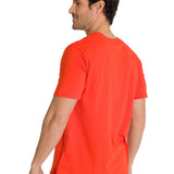 Camiseta Cat Logo Tee Para Hombre Color Rojo-3