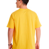 Camiseta Cat Logo Tee Para Hombre Color Amarillo-3