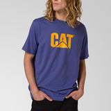 Camiseta Cat Logo Tee Para Hombre Color Amarillo-2