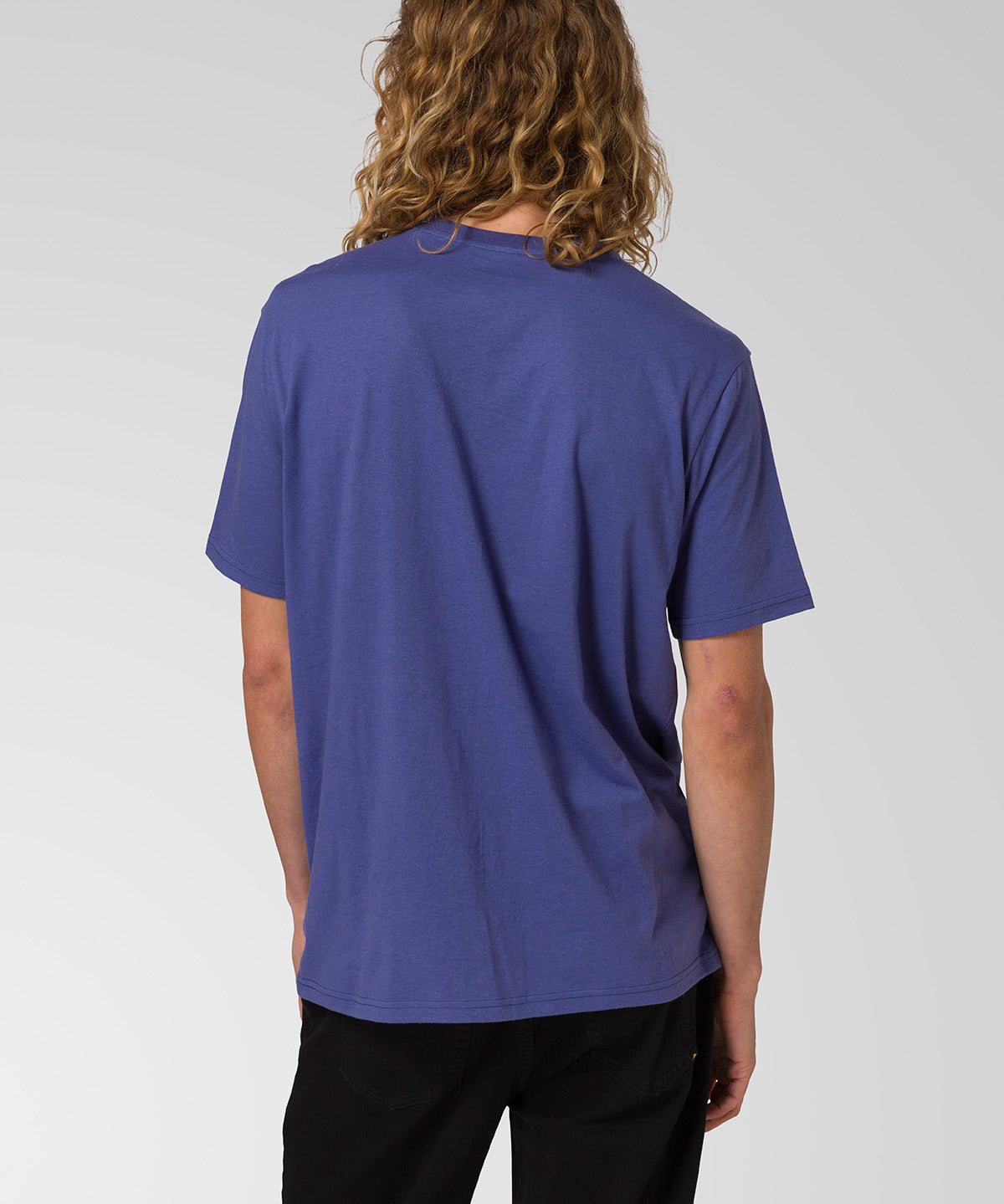 Camiseta Cat Logo Tee Para Hombre Color Amarillo-4