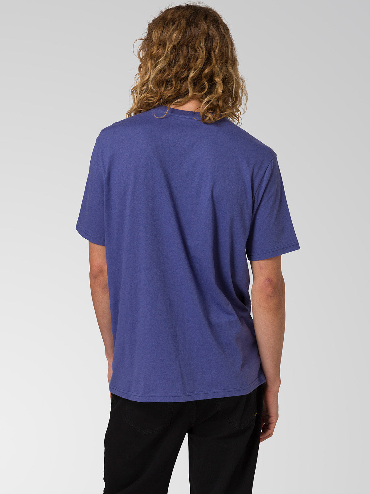 Camiseta Cat Logo Tee Para Hombre Color Amarillo-4