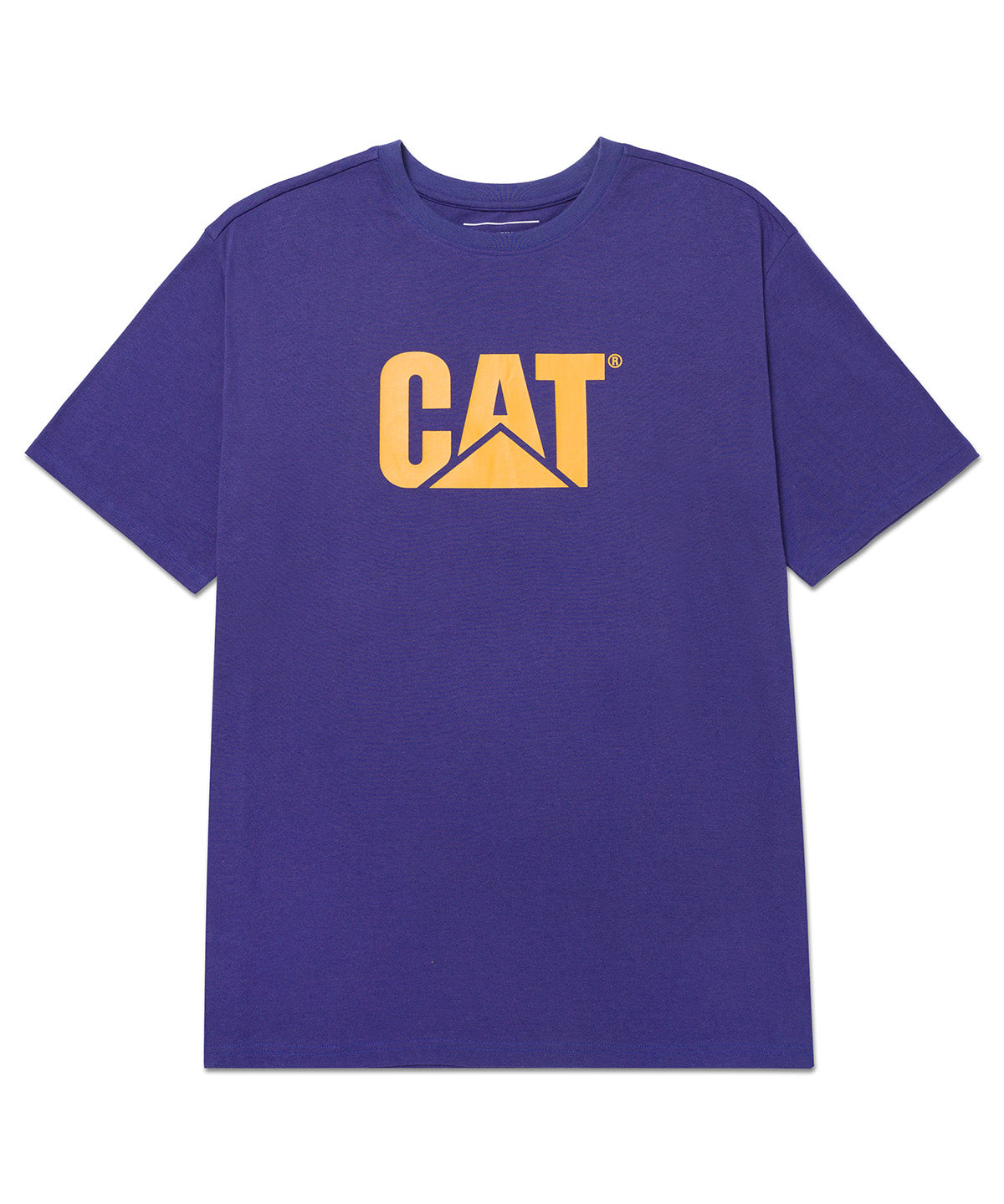 Camiseta Cat Logo Tee Para Hombre Color Amarillo-5