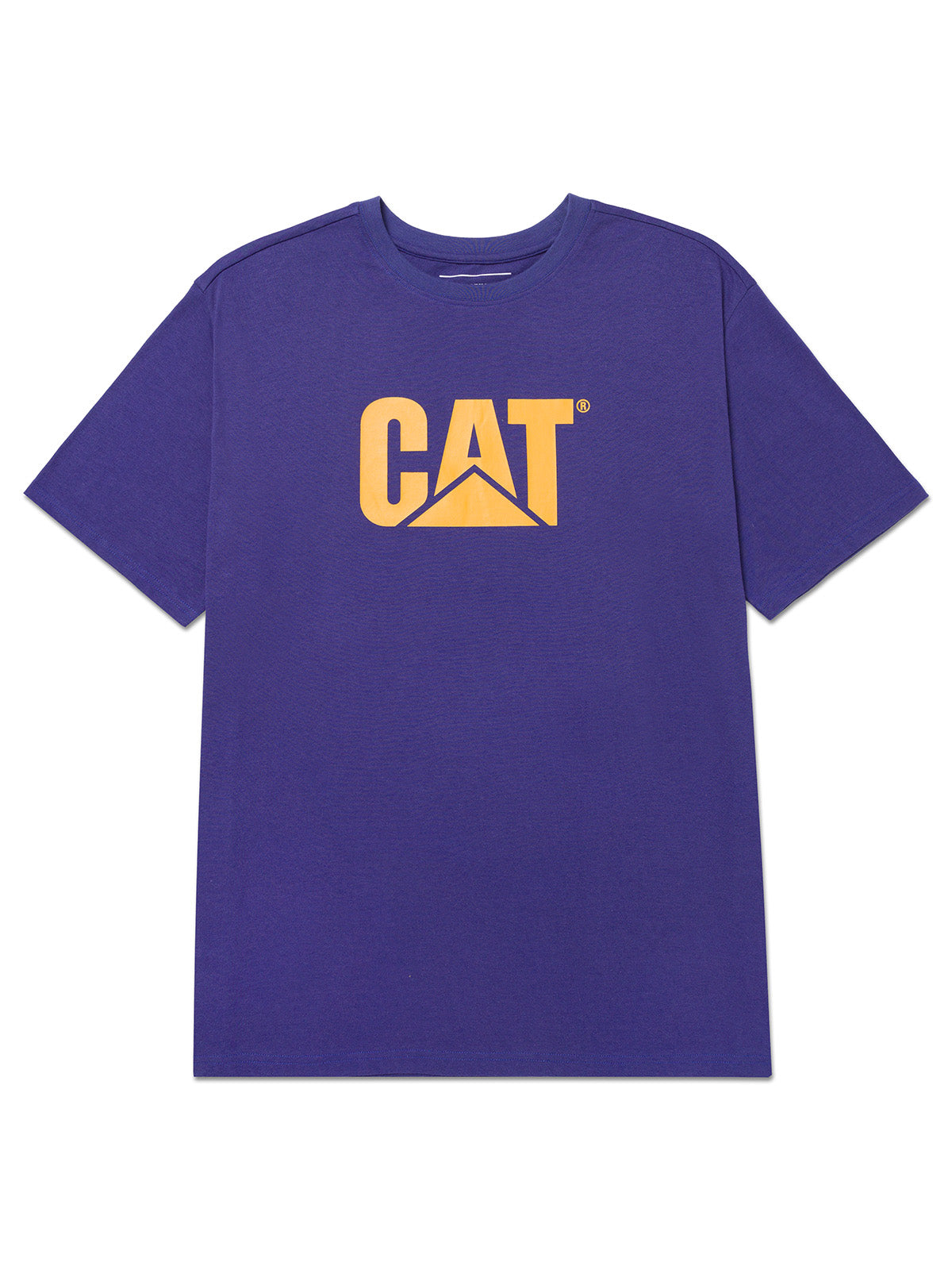 Camiseta Cat Logo Tee Para Hombre Color Amarillo-5