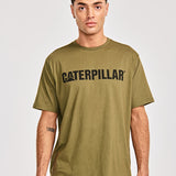 Camiseta Caterpillar Logo Tee Para Hombre Color Negro-1