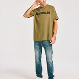 Camiseta Caterpillar Logo Tee Para Hombre Color Negro-2