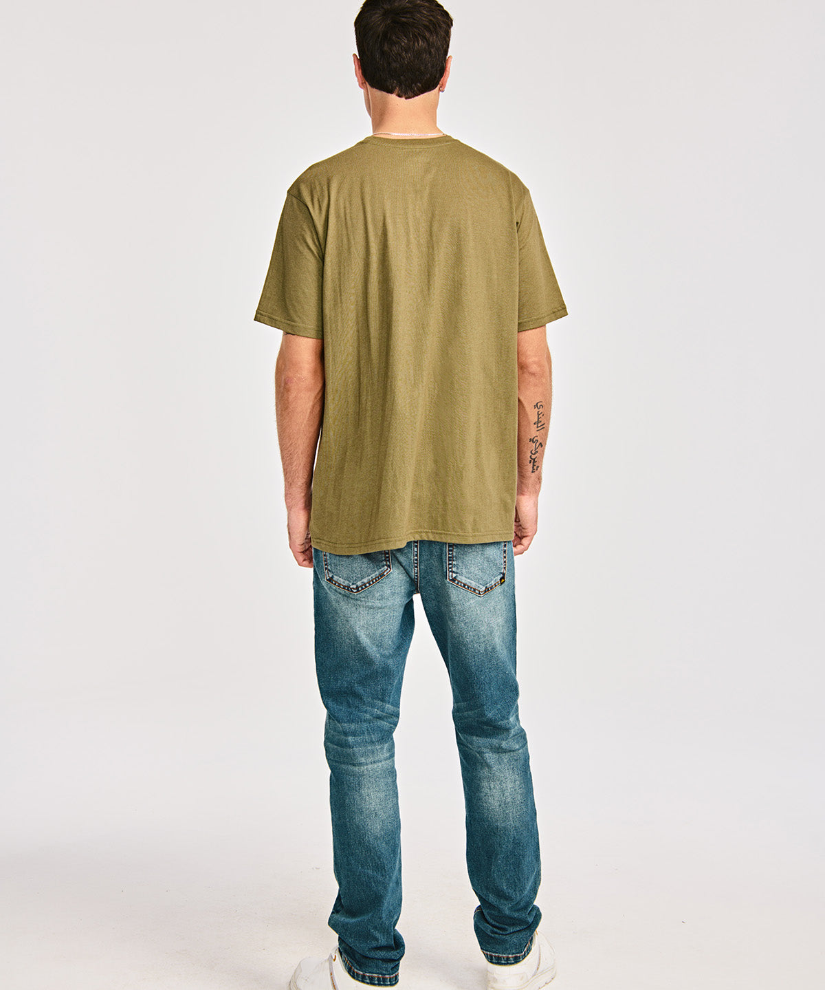 Camiseta Caterpillar Logo Tee Para Hombre Color Negro-4
