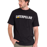 Camisetas  Caterpillar Logo Tee Para Hombre Color Negro-1