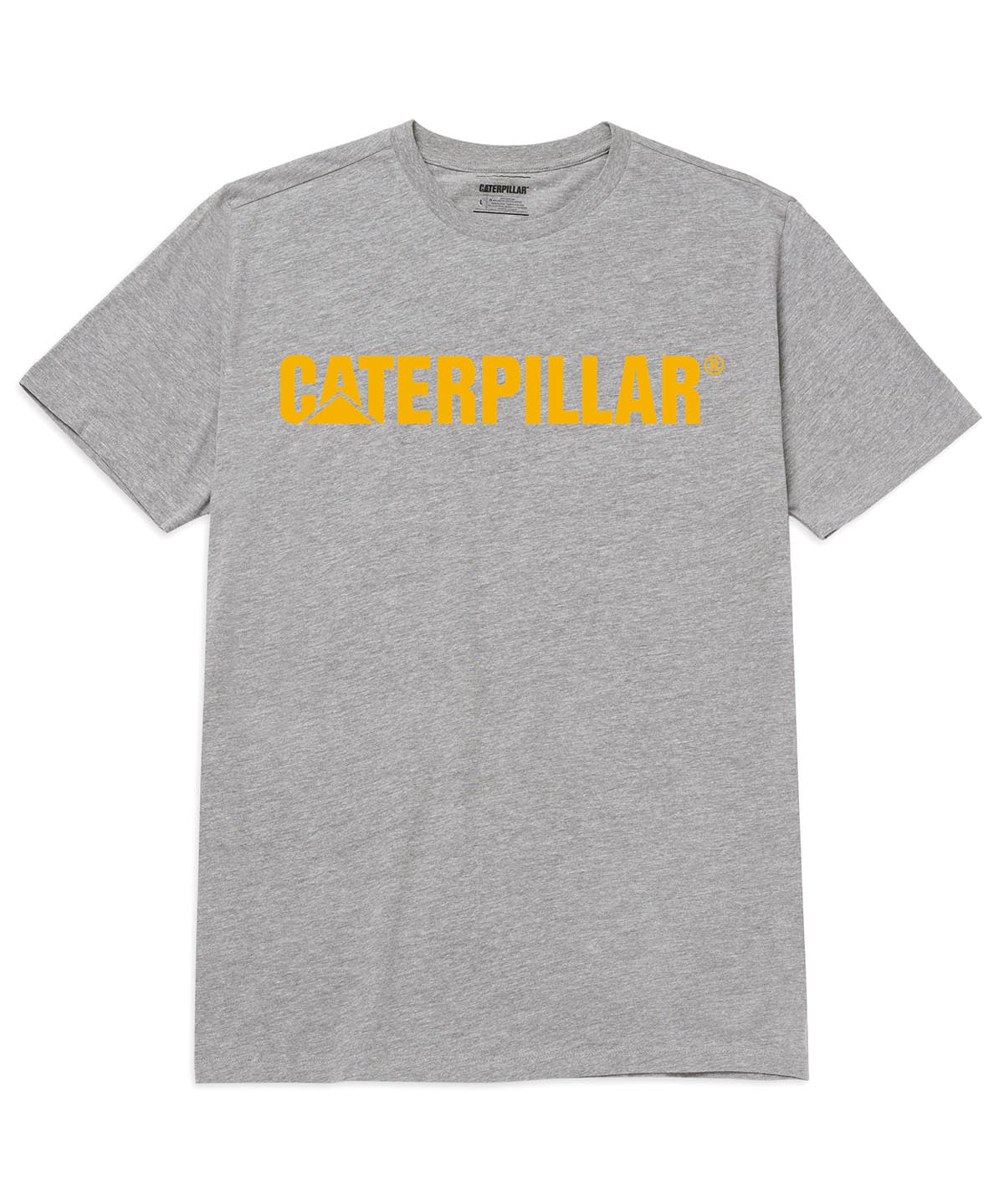 Camiseta Caterpillar Logo Tee Para Hombre Color Gris-1