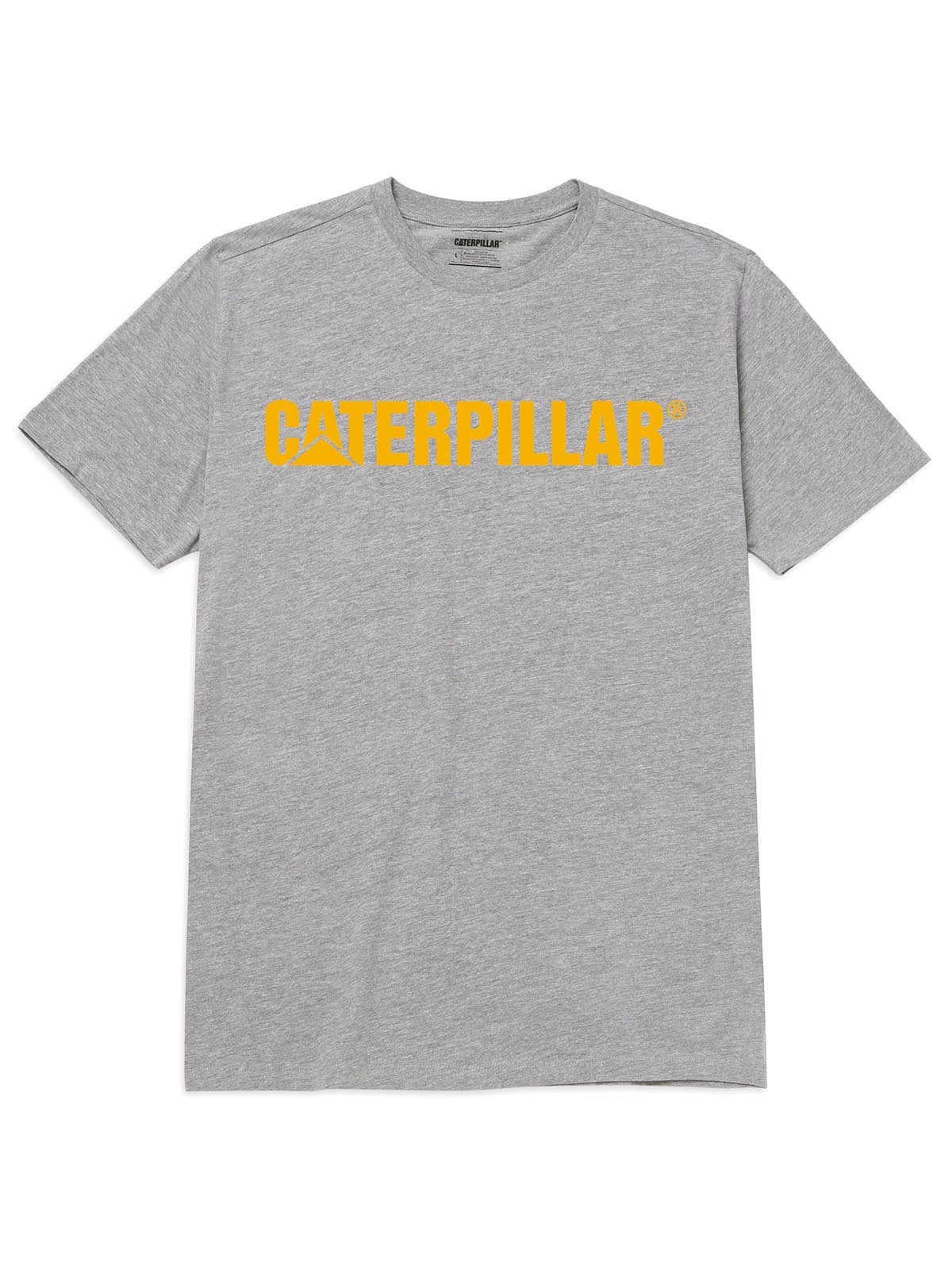 Camiseta Caterpillar Logo Tee Para Hombre Color Gris-1