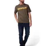 Camiseta Caterpillar Logo Tee Hombre Color Verde-4