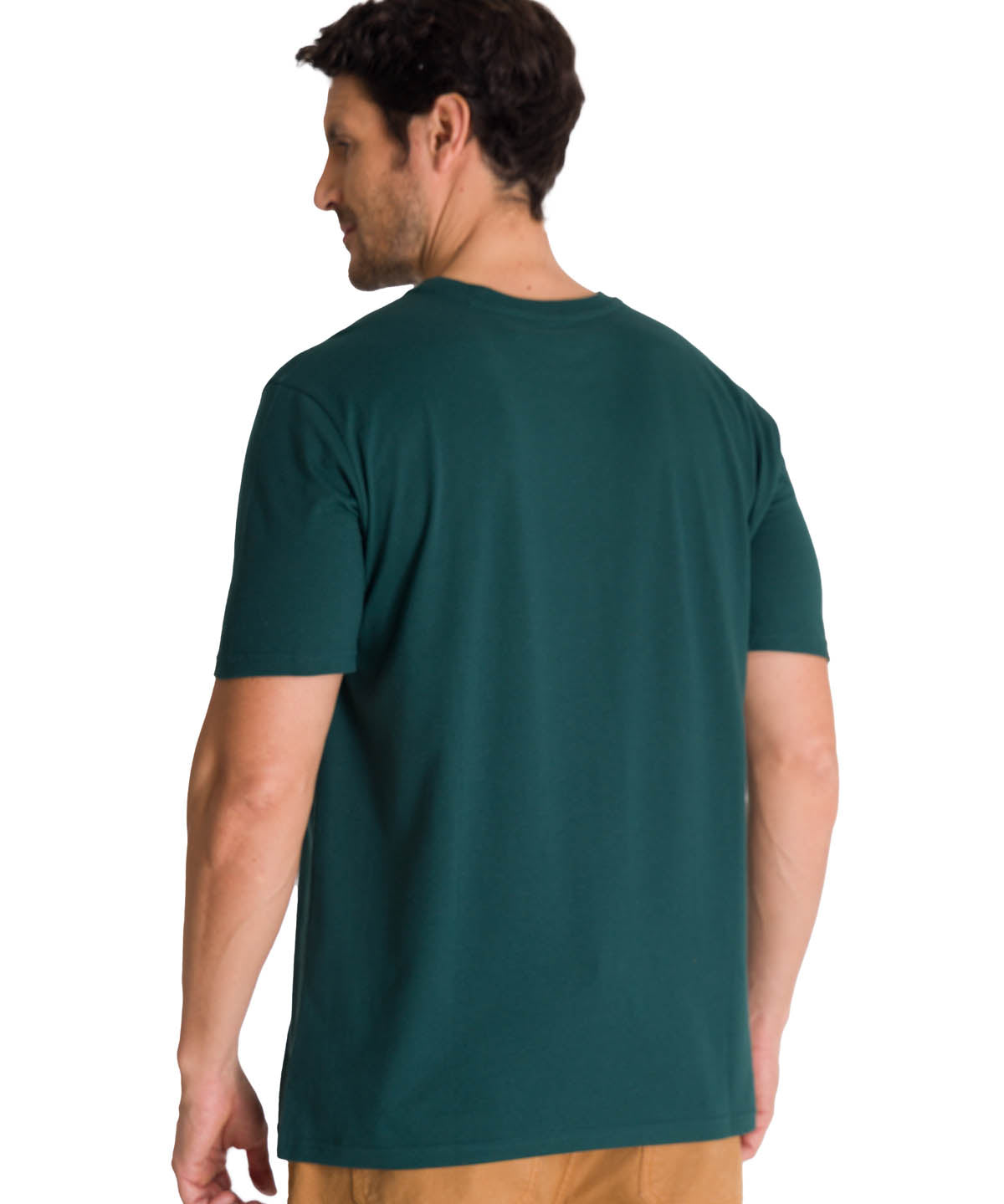 Camiseta Caterpillar Logo Tee Para Hombre Color Blanco-3