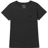 Camiseta Cat Logo Tee Para Hombre Color Negro-1