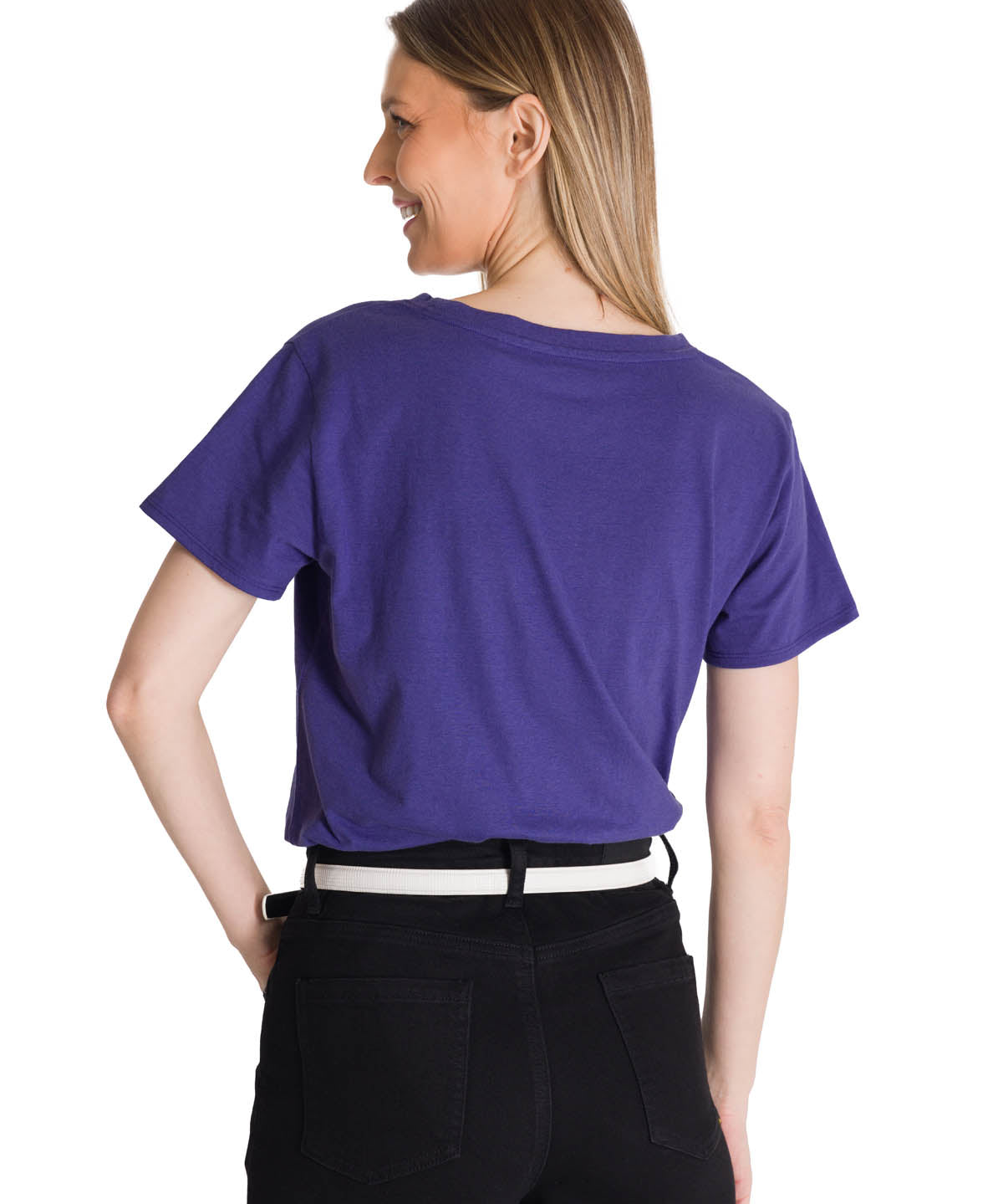 Camiseta Cat Logo Tee Para Mujer Color Negro-3