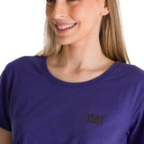 Camiseta Cat Logo Tee Para Mujer Color Negro-4