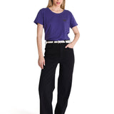 Camiseta Cat Logo Tee Para Mujer Color Negro-5