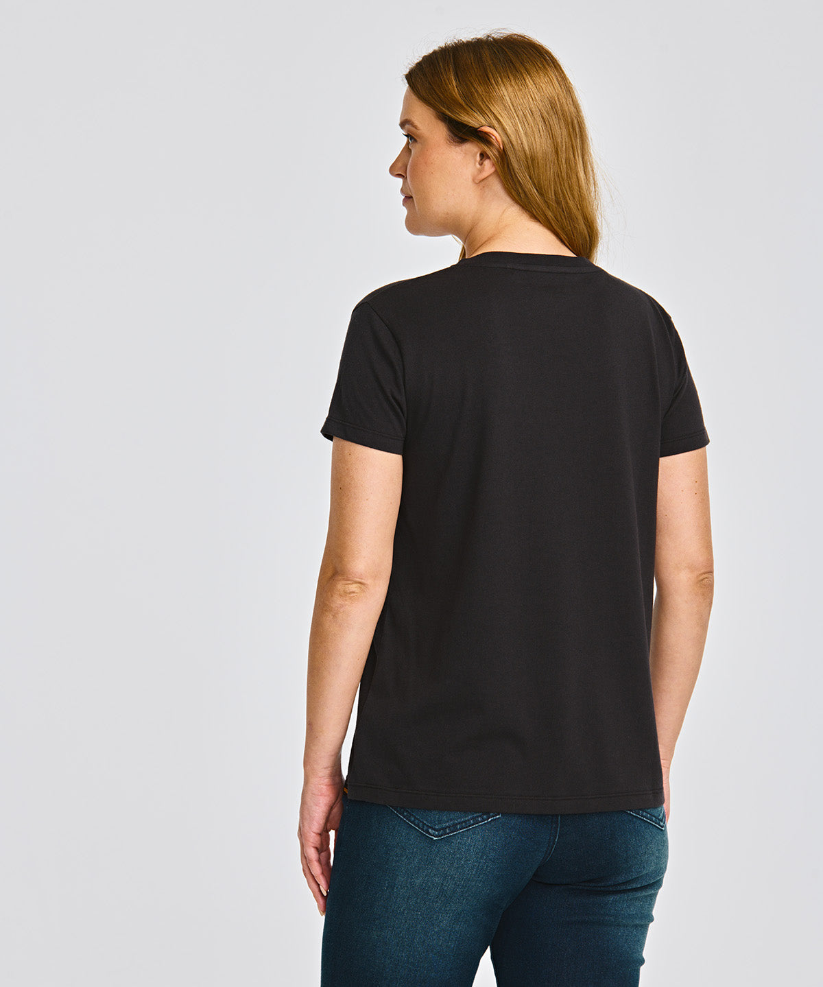 Camiseta Caterpillar Script V Para Mujer Color Negro-4
