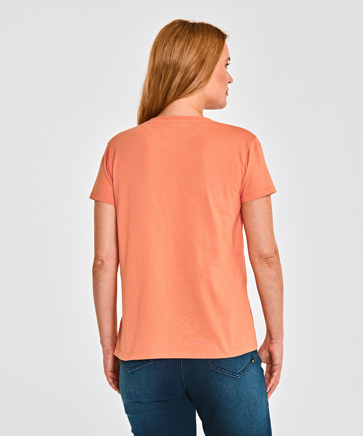 Camiseta Caterpillar Script V Para Mujer Color Naranja-3