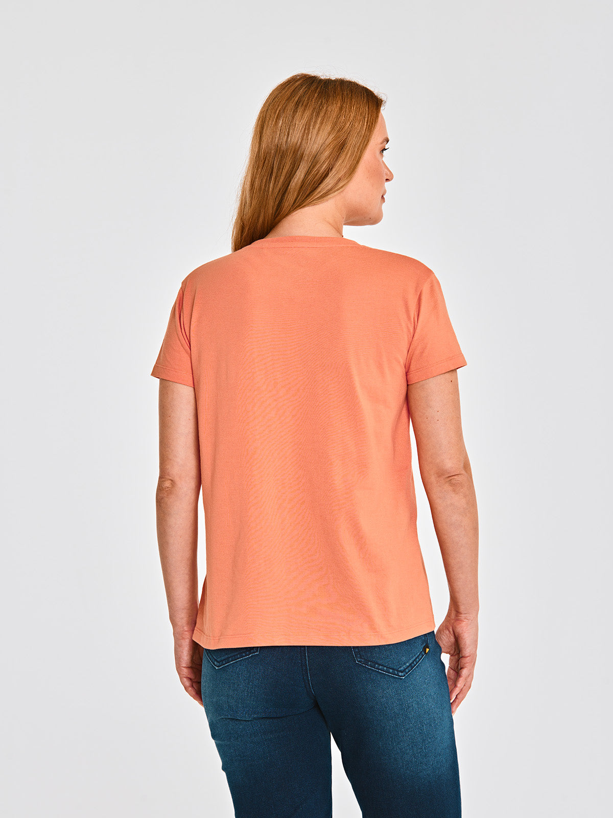 Camiseta Caterpillar Script V Para Mujer Color Naranja-3