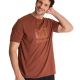 Camiseta Do The Work Graphic Para Hombre Color Café-2