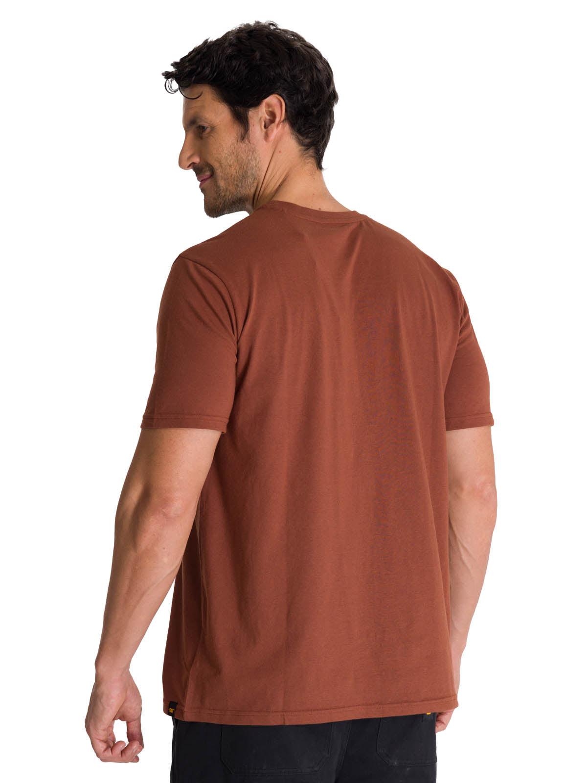 Camiseta Do The Work Graphic Para Hombre Color Café-3