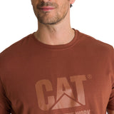Camiseta Do The Work Graphic Para Hombre Color Café-4