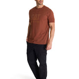 Camiseta Do The Work Graphic Para Hombre Color Café-5